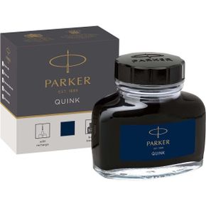 영국 파카 만년필 Parker Fountain Pen Ink Bottle Blue블랙 QUINK 57 ml Refill 1712474