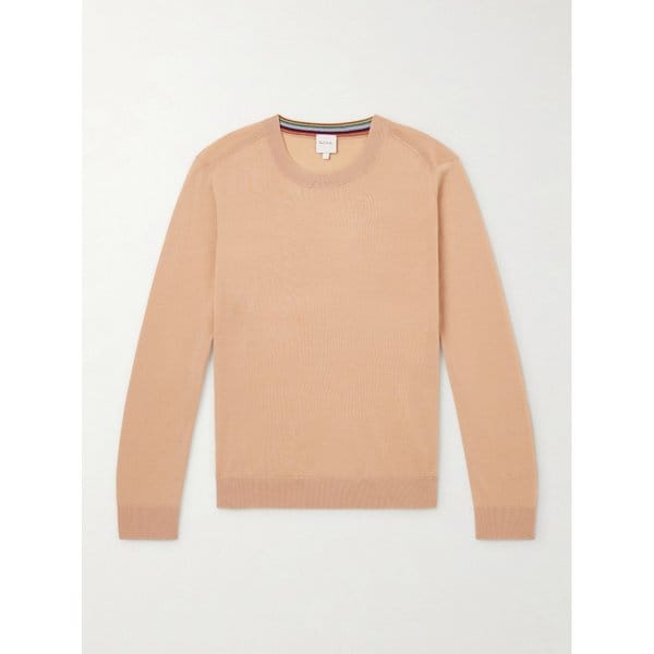 로고 자수 메리노 울 스웨터 46376663162965435