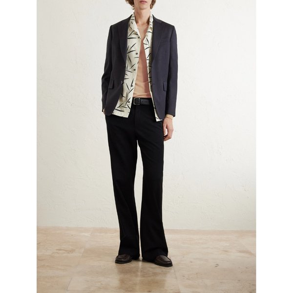 로고 자수 메리노 울 스웨터 46376663162965435