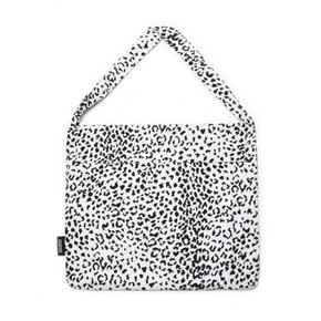 Flap ecobag leopard _black, white, blue
