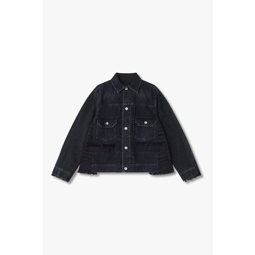SACAI [사카이] 여성 트위드 패치 데님 자켓 6415101500