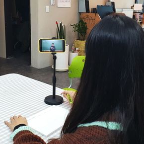 거치대 높이조절 책상 휴대폰 휴대폰거치대