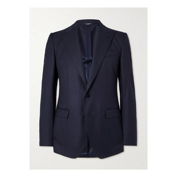 타오미라 언스트럭처드 울 플란넬 블레이저 블루 1647597341713505