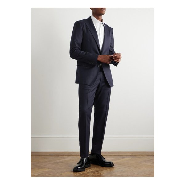 타오미라 언스트럭처드 울 플란넬 블레이저 블루 1647597341713505