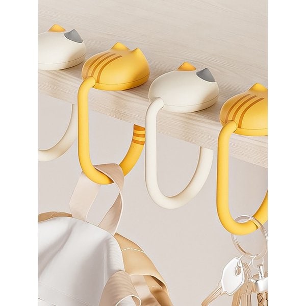 고양이 캐릭터 책상 테이블 백팩 가방걸이 행거