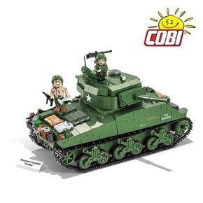 장난감 COBI 탱크 미국 M4A3E2 SHERMAN 2550