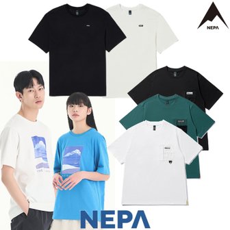 네파 공용 데일리 라운드티 6종 택 1 (7ID5369,7HD5394,7H35361,7ID5362,7ID5363,7ID5367)