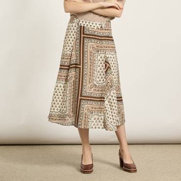 BCBG 반다나 린넨 SK B5M5S239