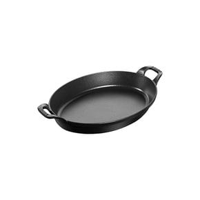 staub 스토우브 오벌 스태커블 디쉬 블랙 37cm 주물 호로우 철 일본 정규