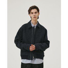 WOOL BLOUSON BLUE