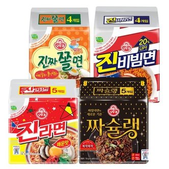 오뚜기 진라면 매운맛120gx5개+진비빔면156gx4개+진짜쫄면150gx4개+짜...