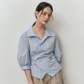 WD_Asymmetric button shirt_BLUE