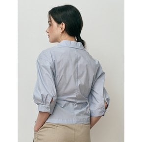 WD_Asymmetric button shirt_BLUE