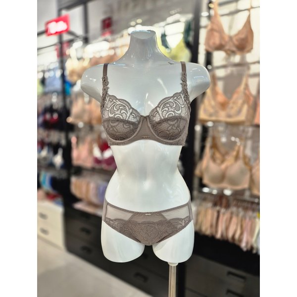 [시흥점] S 비너스 ) 오르화 타투망 풀컵 홑겹 브라,헴팬티 세트 [OBR7827/OPT7827H-DB]