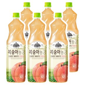 가야농장 복숭아농장 복숭아주스 1.5L x 6개