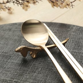 명인 명장 전통 방짜유기 동물수저받침(개)