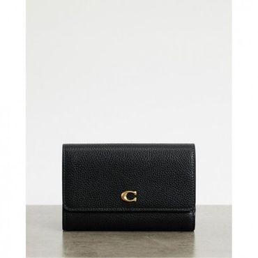 코치 4501764 Coach Essential Medium Flap Wallet - Black 85215887