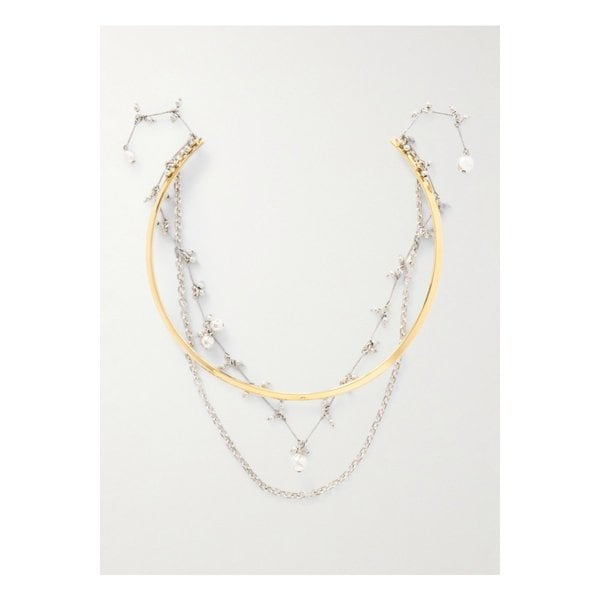 실버 골드톤 네크리스 46376663162936993