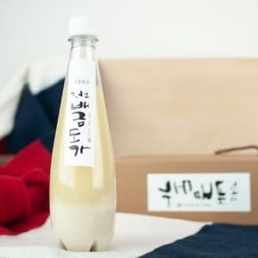 [김천 배금도가] 전통 수제 찹쌀막걸리 500ml (무감미료 -12도수제막걸리)