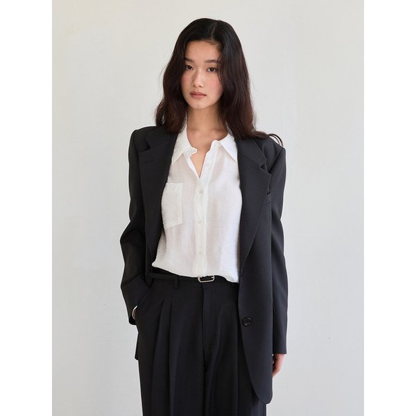 Classic Two-Button Jacket (Black)