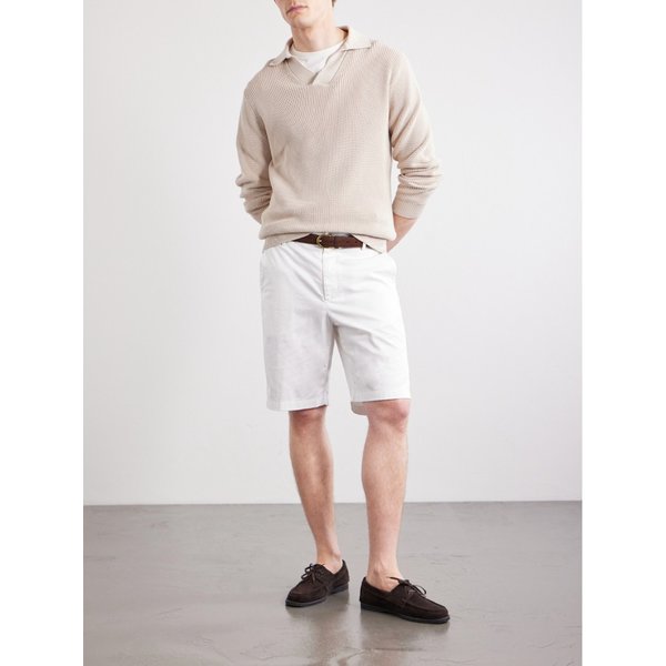 스트레이트 레그 스트레치 코튼 블렌드 개버딘 쇼츠 46376663163067508