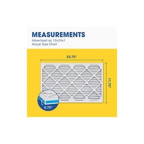 Aerostar MERV 11 플리츠 에어필터 에어컨로 에어 필터 4팩 실제 크기