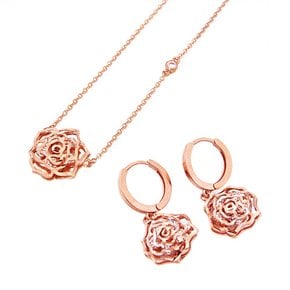 18K GOLD [세트][목걸이+귀걸이] P11571-1