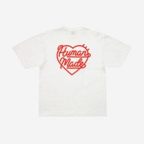 휴먼 메이드 하트 뱃지 티셔츠 화이트 Human Made Heart Badge T-Shirt White