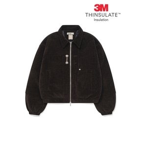 Corduroy bomber jacket / Brown