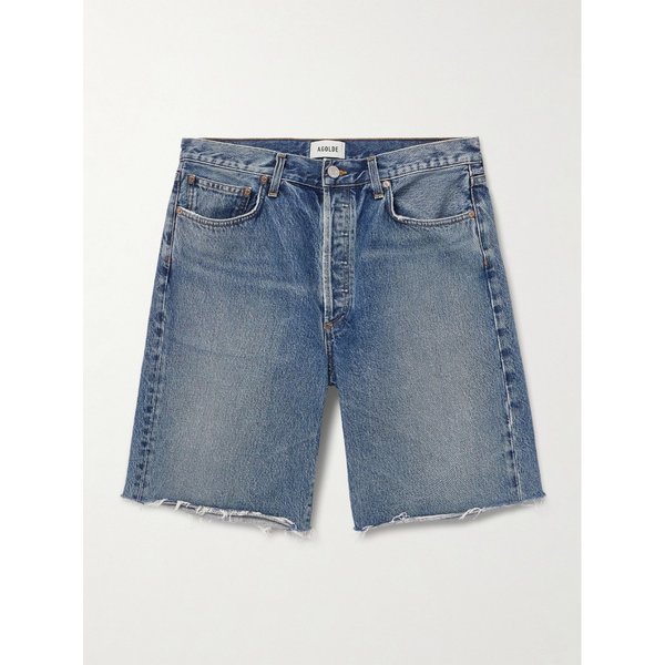 앤슨 스트레이트 레그 프레이드 데님 쇼츠 46376663162994916