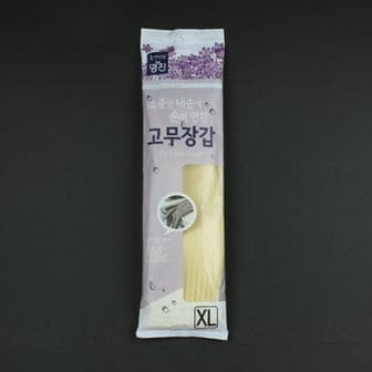 오너클랜 명진-고무장갑 특대 XL 아이보리 고무장갑 명진 명진