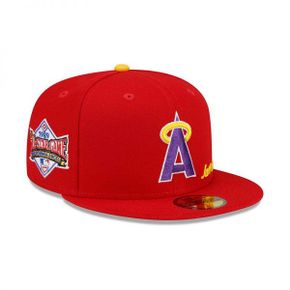 맨즈 x Just Don 레드 LA 에인절스 1989 MLB All Star 게임 59FIFTY 피티드 햇 캡 모자