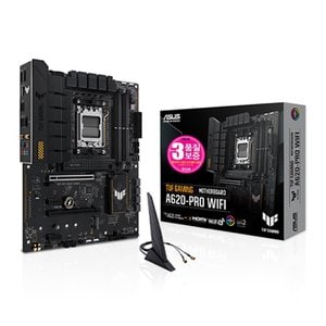 ASUS TUF GAMING A620-PRO WIFI STCOM 에이수스 컴퓨터 PC 게이밍 메인보드 AMD CPU 추천