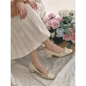 1218 Daisy Ribbon Pumps Heel-2color