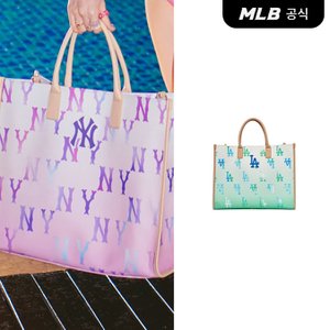 MLB [코리아공식]그라데이션 모노그램 코티드캔버스 라지 토트백 (2Color)