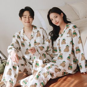 / 순면100  디어 달링 곰돌이 커플 파자마 홈웨어