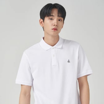 빈폴 23SS [ESSENTIAL] Unisex 베이직 피케 티셔츠 - 화이트(BC3242E011)