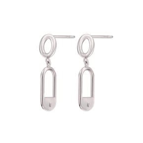 [Silver 925] half of the other half earrings