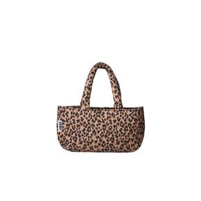 Padded Leopard Small Bag (Brown)