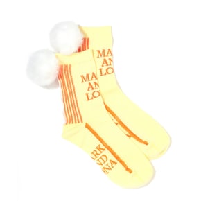 W GN POMPOM POINT MID SOCKS (LQ3YS33F)