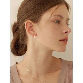 [연말 스페셜 6mm+10mm 진주귀걸이 증정][925 silver] Long teardrop earring