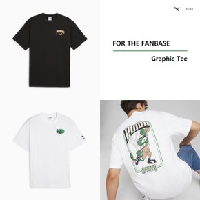 포 더 팬베이스 그래픽 반팔티 남여공용 626187-01 02 PUMA TEAM FOR THE FANBASE Graphic Tee