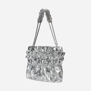 KWANI Tate Ruched Bag Silver Small + Tate Strap