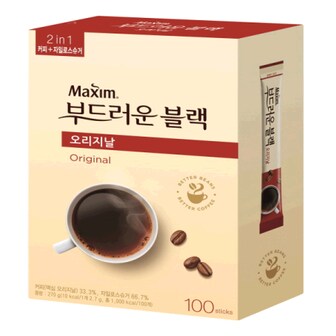 Qubridge 맥심 오리지날 부드러운 블랙믹스 2.7g*100T