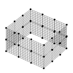 아르세 반려동물 울타리 펜스 철망 24P 커넥터 36P 세트