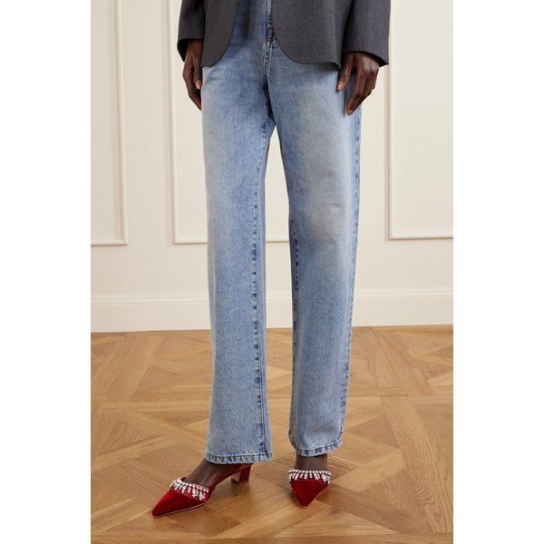 베킬라 30 크리스탈 장식 벨벳 슬링백 펌프스 46376663162937498