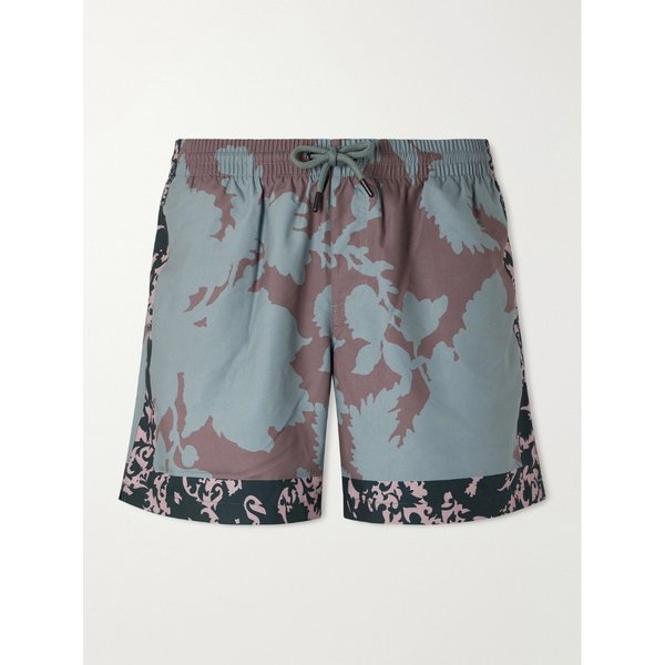 스트레이트 레그 미드 렝스 프린트 스윔 쇼츠 46376663163006496