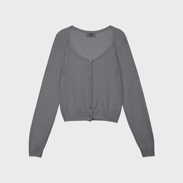 확대된 대표 르네제이 / Chouchou Round Square Cardigan