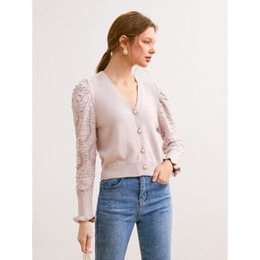 Ozie Bordado v-neck cardigan