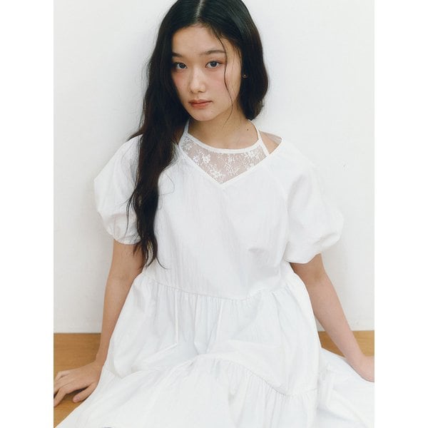 Layer Peek One-piece_white